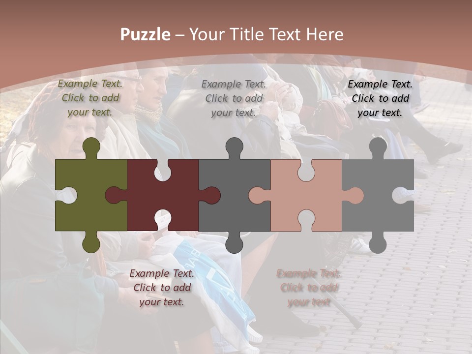 Mature Tranquility Lady PowerPoint Template