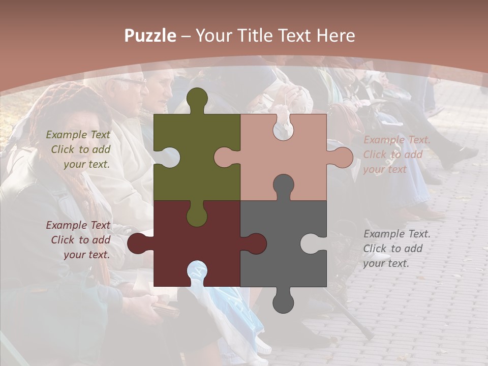 Mature Tranquility Lady PowerPoint Template