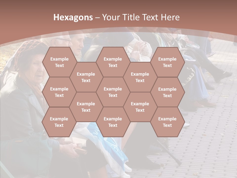 Mature Tranquility Lady PowerPoint Template