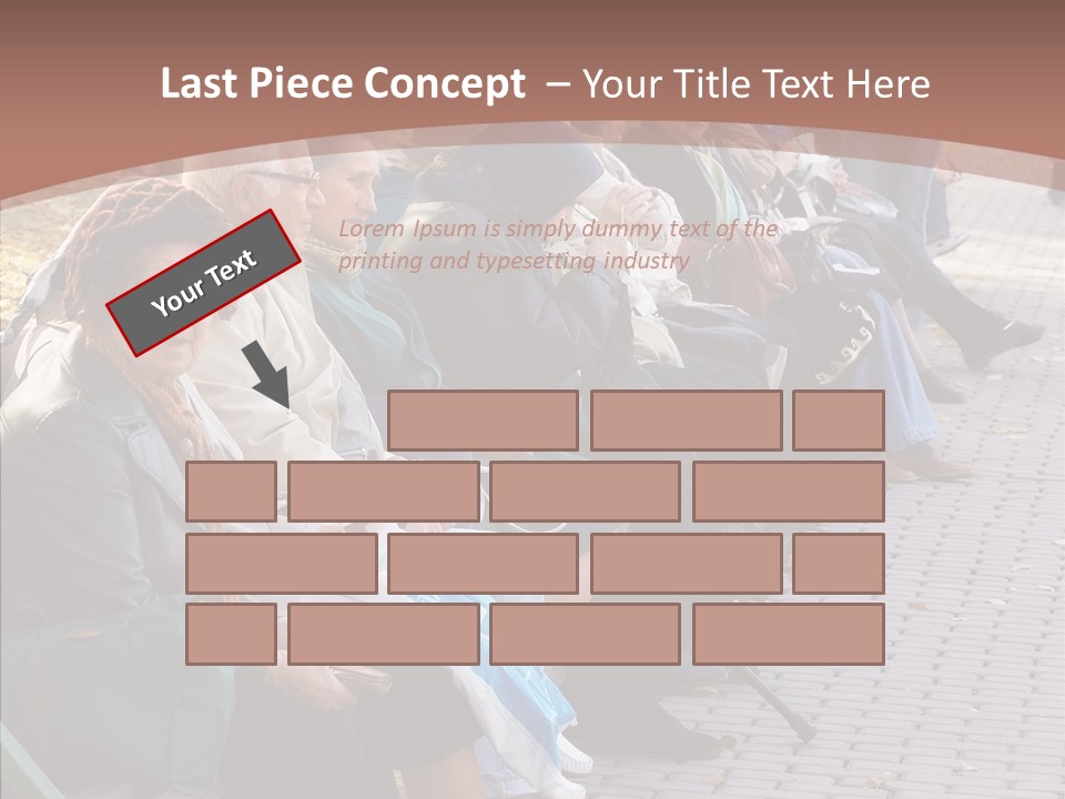 Mature Tranquility Lady PowerPoint Template