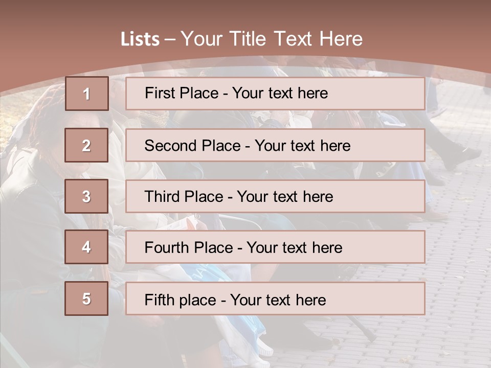 Mature Tranquility Lady PowerPoint Template