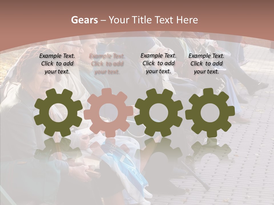 Mature Tranquility Lady PowerPoint Template