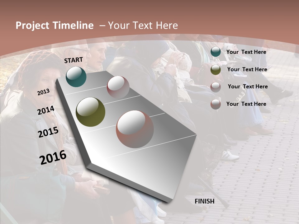 Mature Tranquility Lady PowerPoint Template