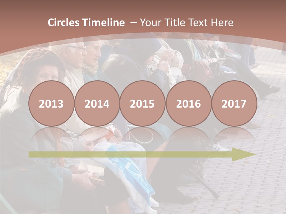 Mature Tranquility Lady PowerPoint Template