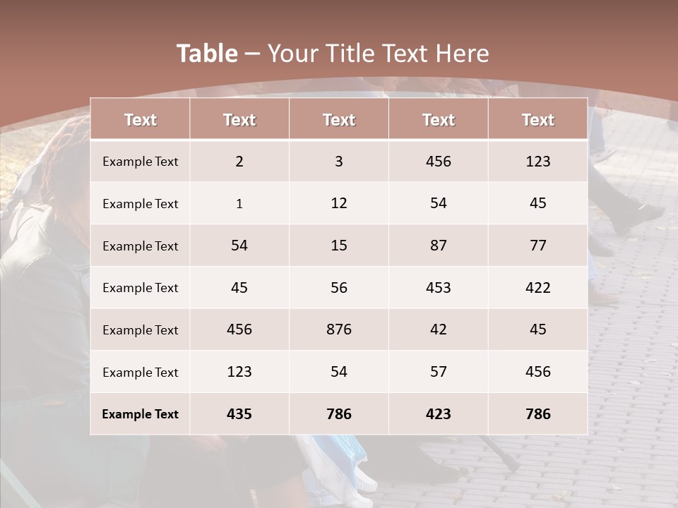 Mature Tranquility Lady PowerPoint Template