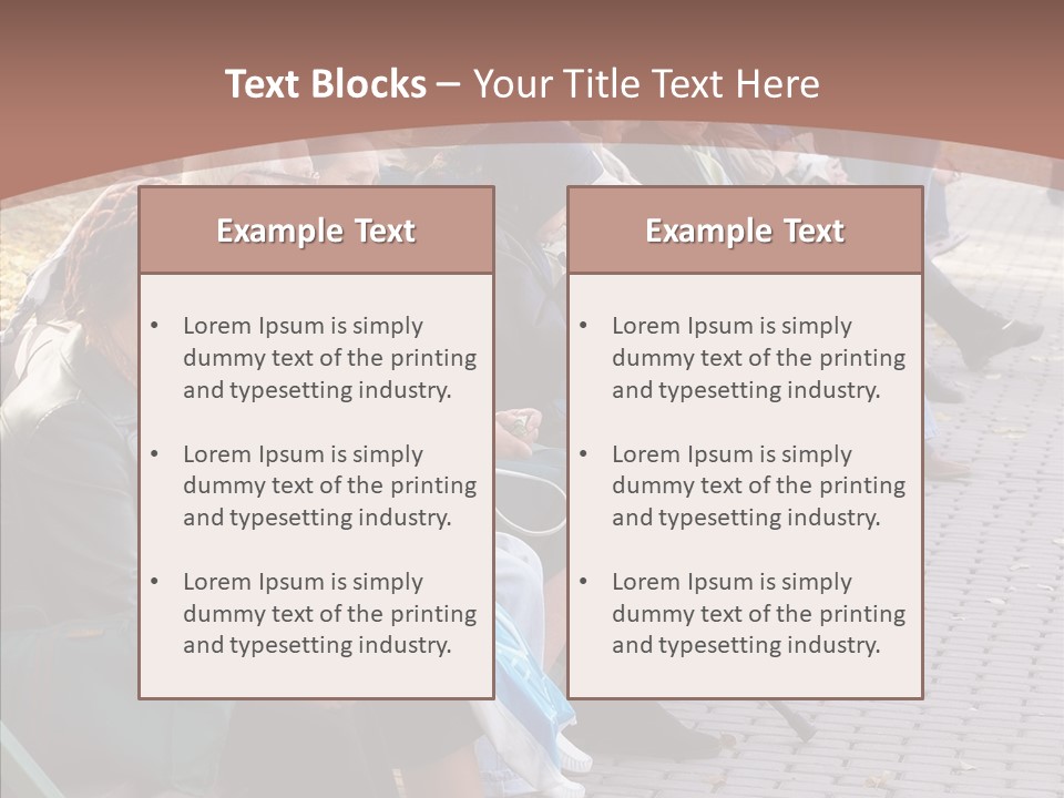 Mature Tranquility Lady PowerPoint Template