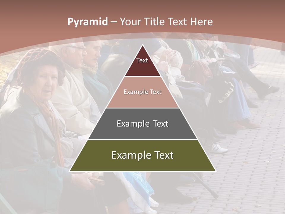 Mature Tranquility Lady PowerPoint Template