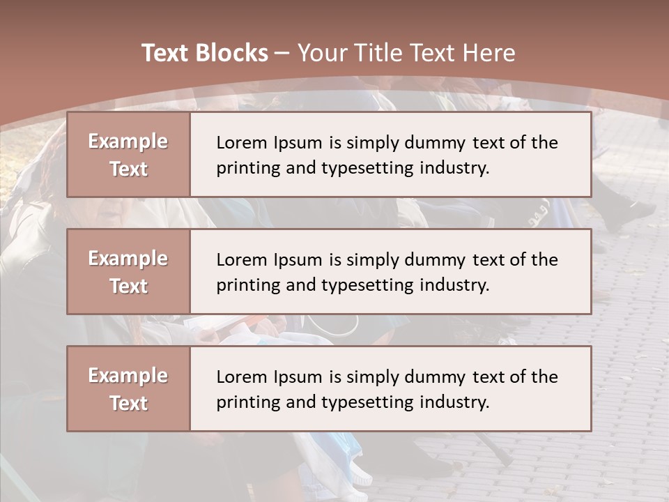 Mature Tranquility Lady PowerPoint Template