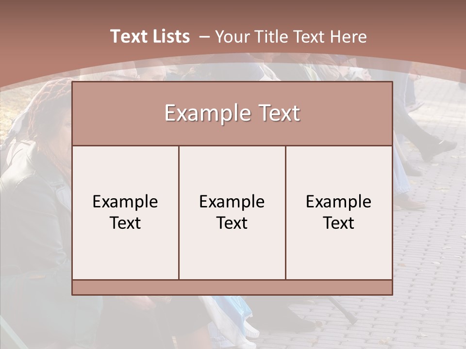 Mature Tranquility Lady PowerPoint Template