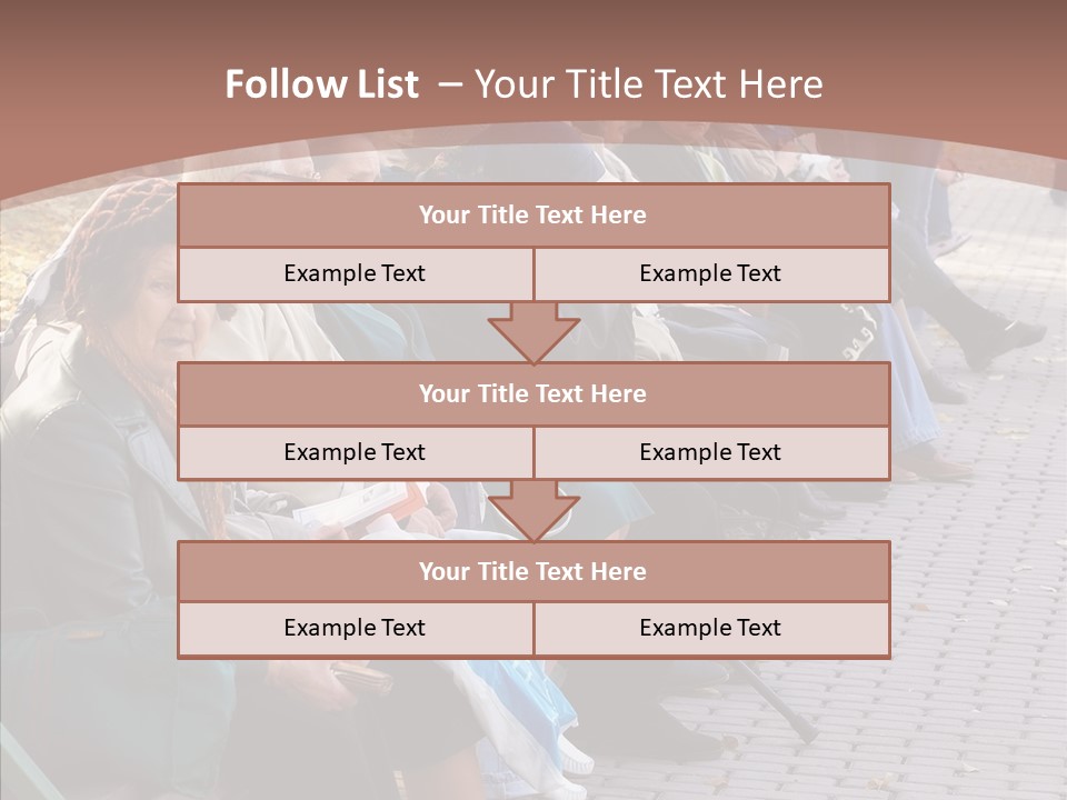 Mature Tranquility Lady PowerPoint Template