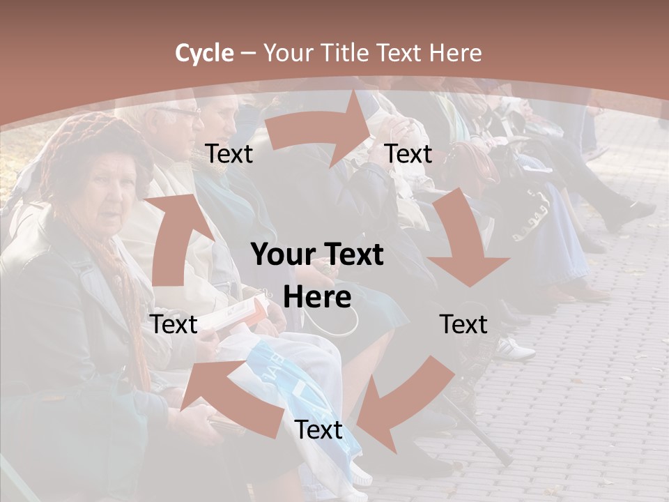 Mature Tranquility Lady PowerPoint Template