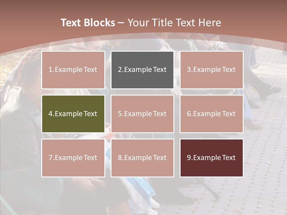 Mature Tranquility Lady PowerPoint Template