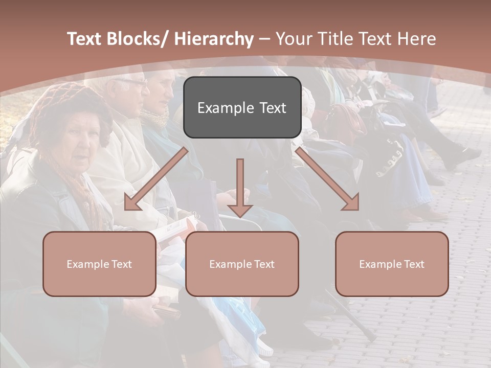 Mature Tranquility Lady PowerPoint Template