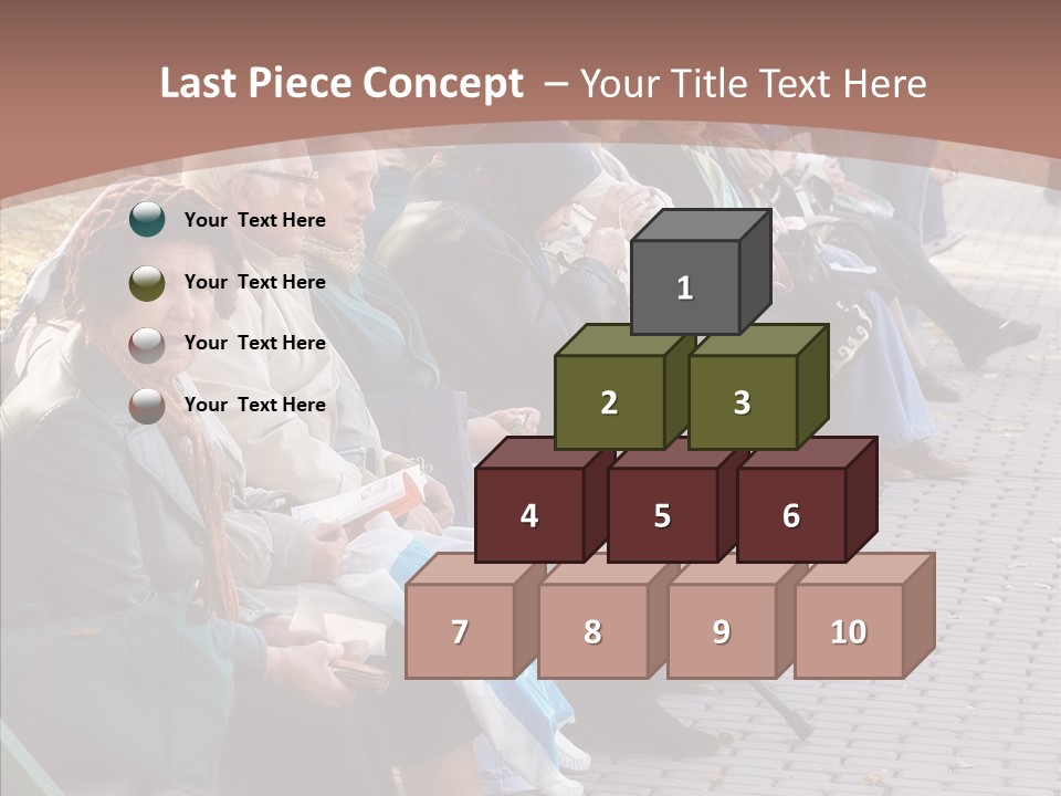 Mature Tranquility Lady PowerPoint Template