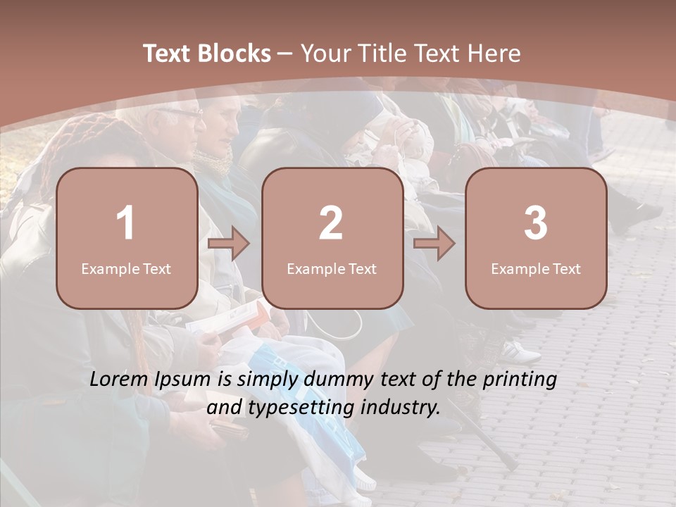 Mature Tranquility Lady PowerPoint Template