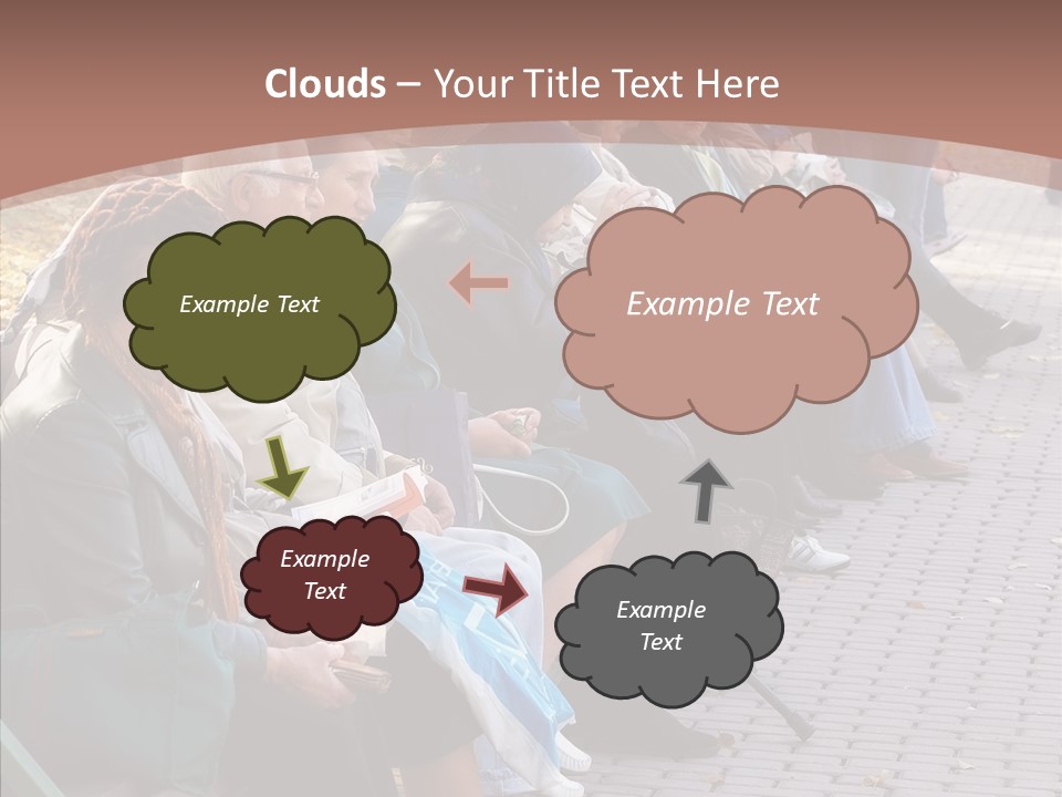 Mature Tranquility Lady PowerPoint Template