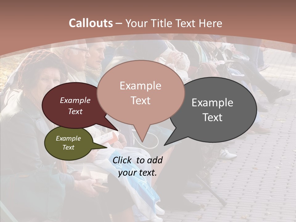 Mature Tranquility Lady PowerPoint Template