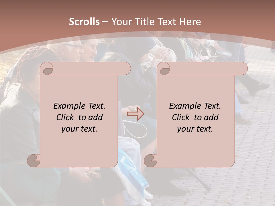 Mature Tranquility Lady PowerPoint Template