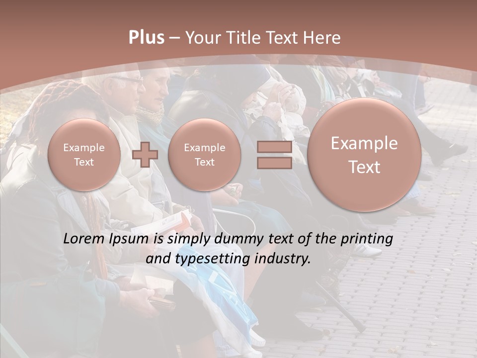 Mature Tranquility Lady PowerPoint Template