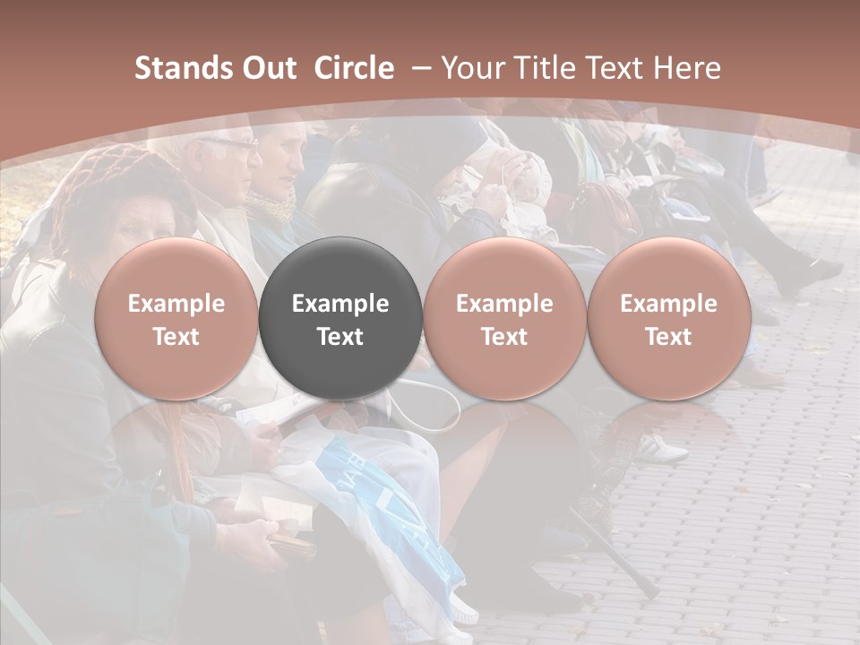 Mature Tranquility Lady PowerPoint Template