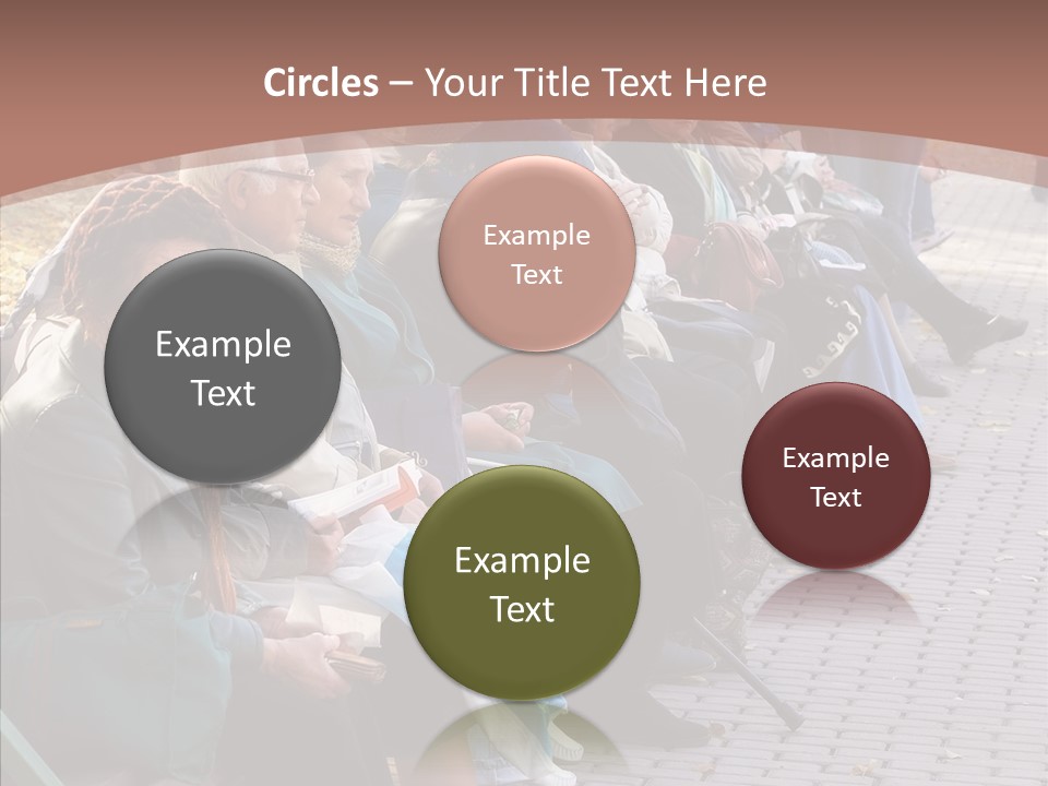 Mature Tranquility Lady PowerPoint Template