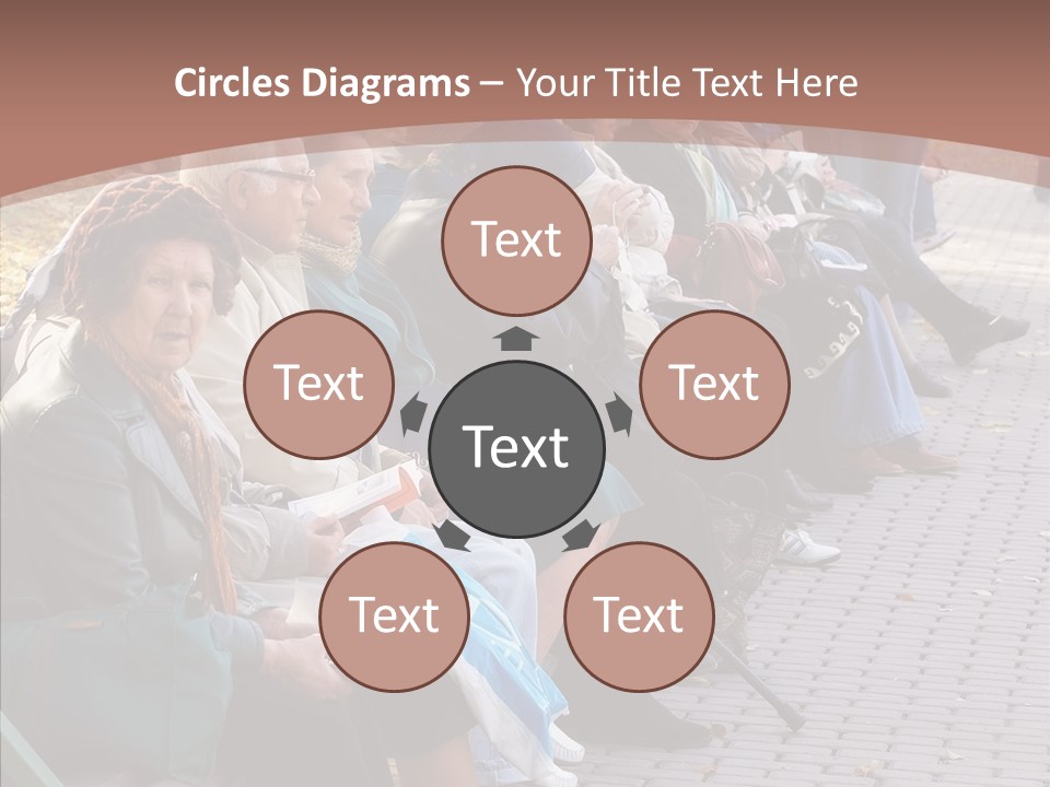 Mature Tranquility Lady PowerPoint Template