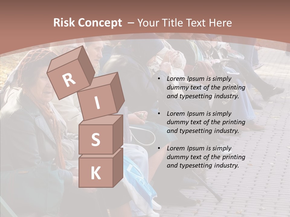 Mature Tranquility Lady PowerPoint Template