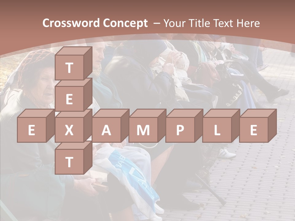 Mature Tranquility Lady PowerPoint Template