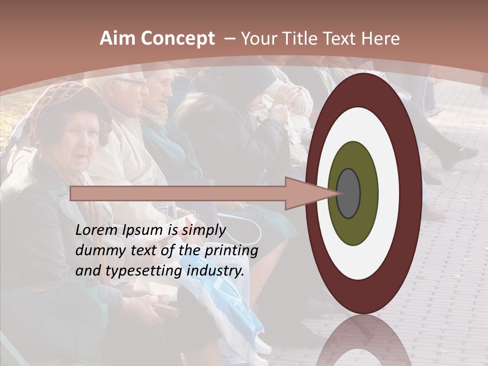 Mature Tranquility Lady PowerPoint Template