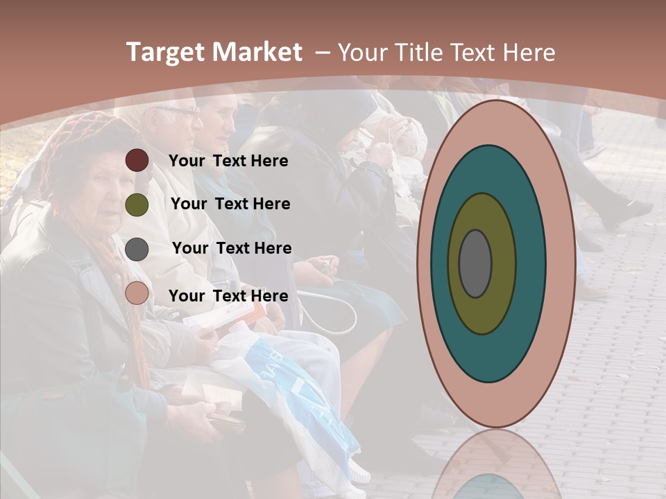 Mature Tranquility Lady PowerPoint Template