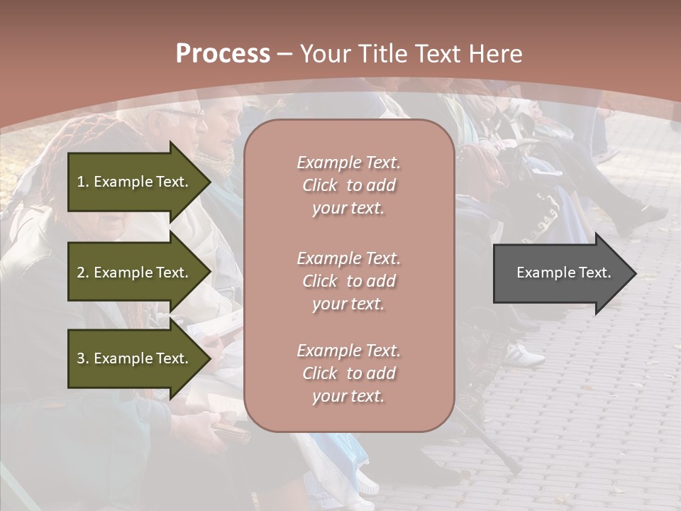 Mature Tranquility Lady PowerPoint Template