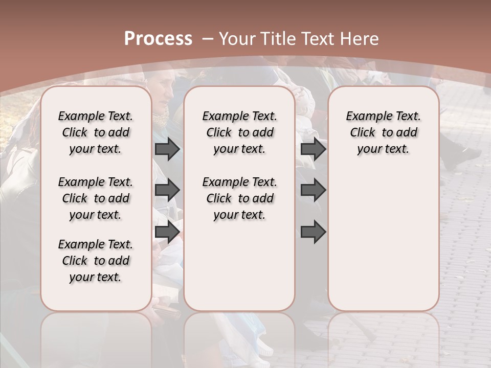Mature Tranquility Lady PowerPoint Template