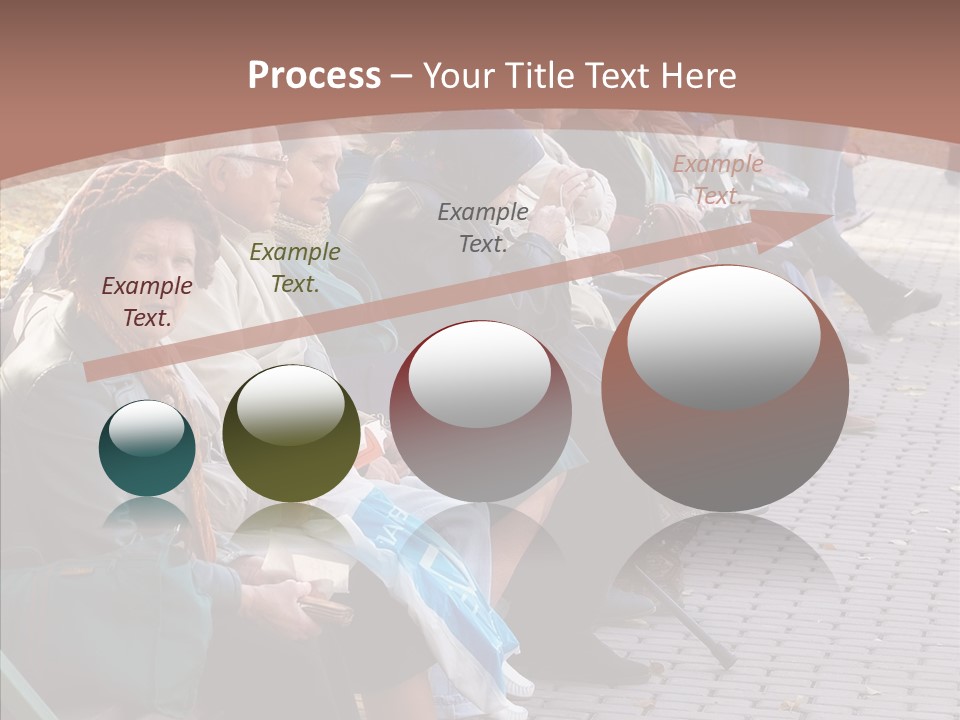 Mature Tranquility Lady PowerPoint Template