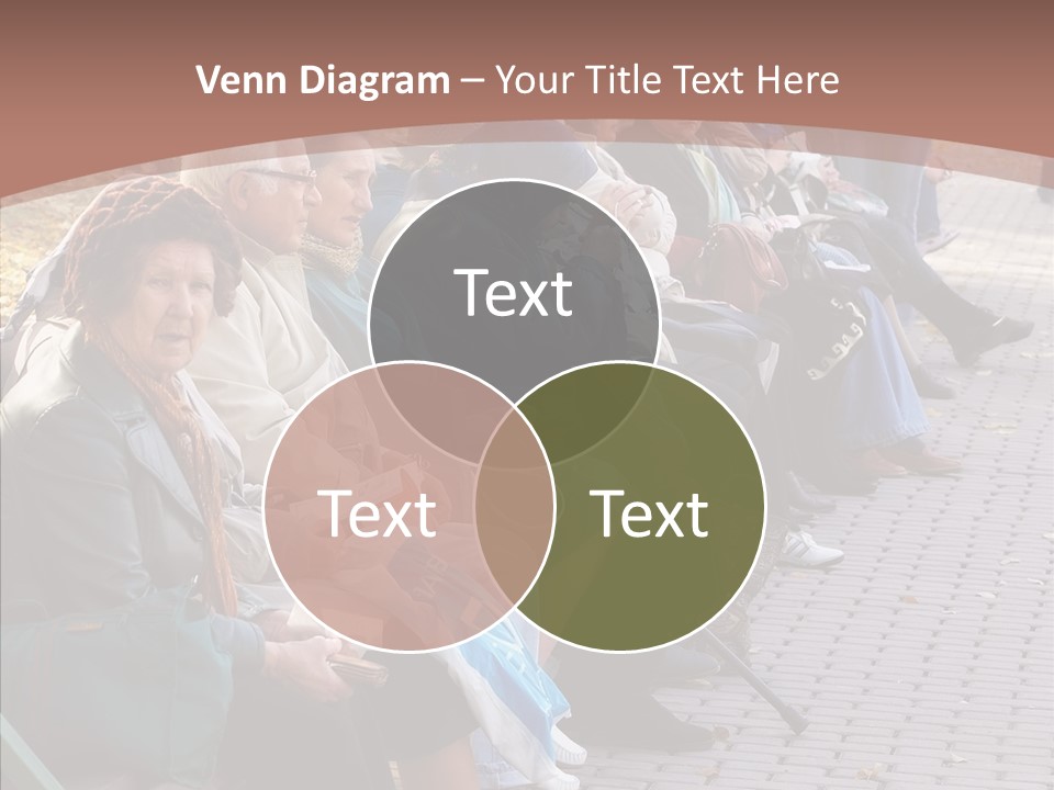 Mature Tranquility Lady PowerPoint Template