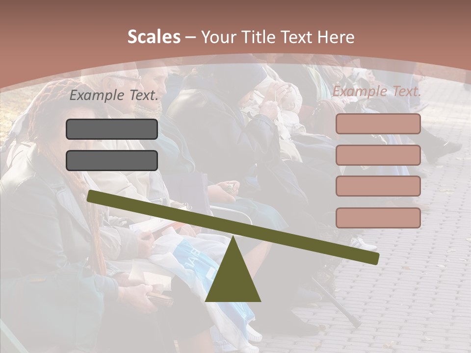 Mature Tranquility Lady PowerPoint Template