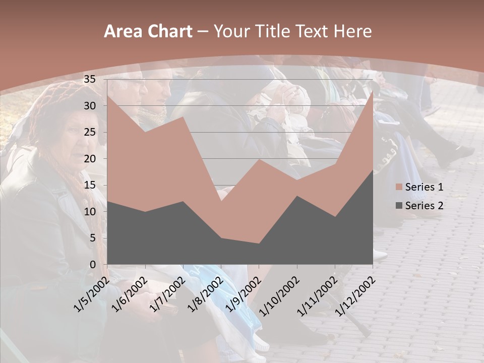 Mature Tranquility Lady PowerPoint Template