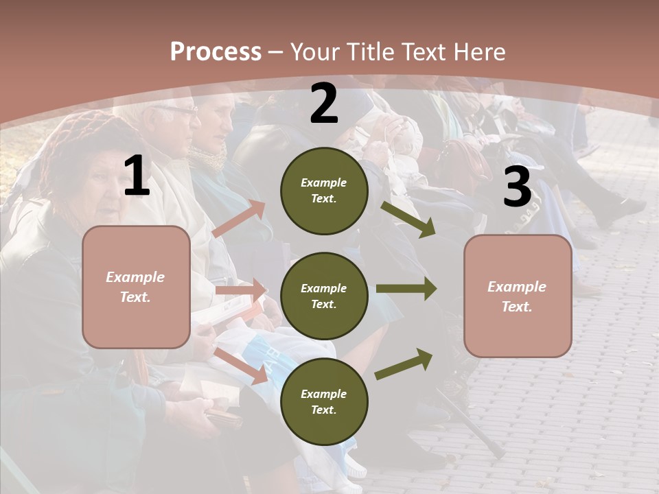 Mature Tranquility Lady PowerPoint Template