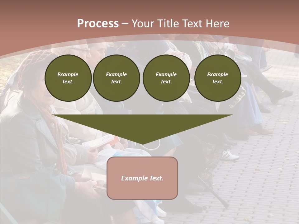 Mature Tranquility Lady PowerPoint Template