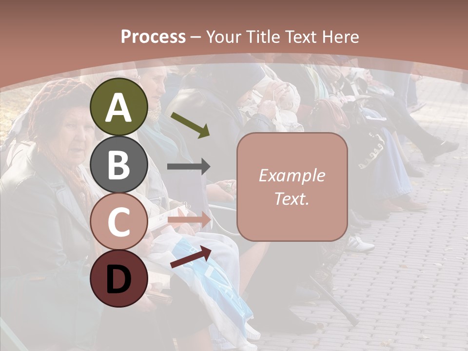 Mature Tranquility Lady PowerPoint Template