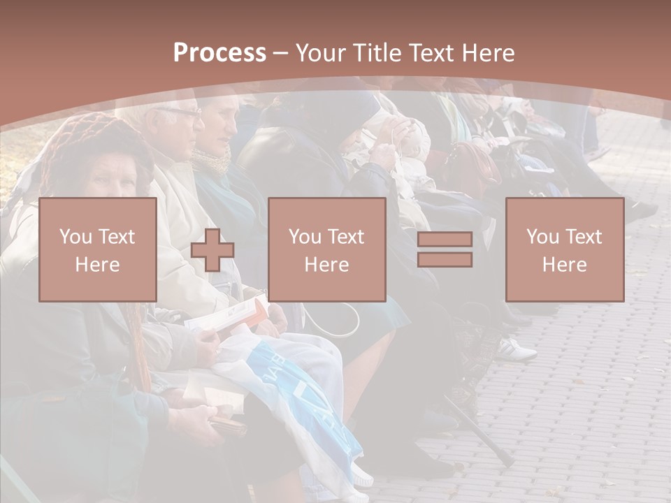 Mature Tranquility Lady PowerPoint Template