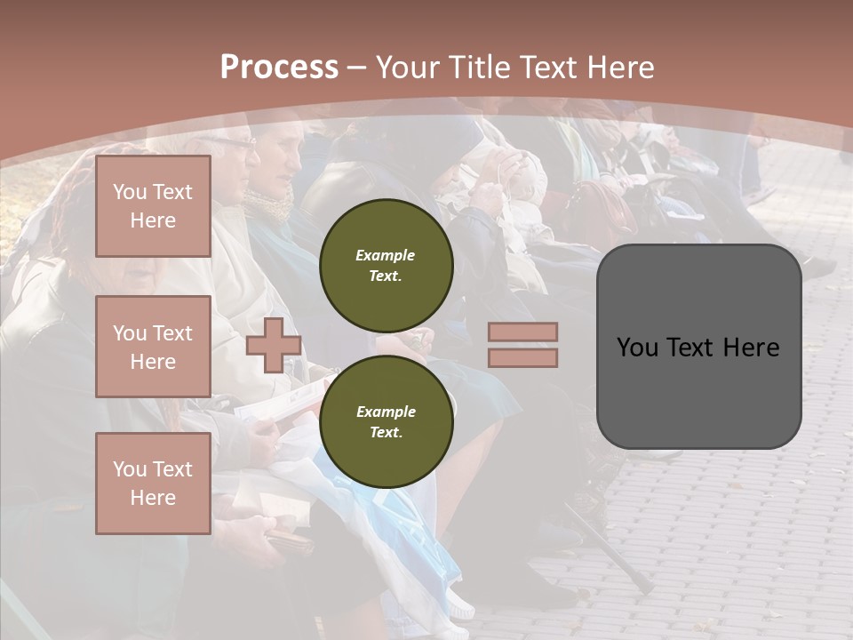 Mature Tranquility Lady PowerPoint Template