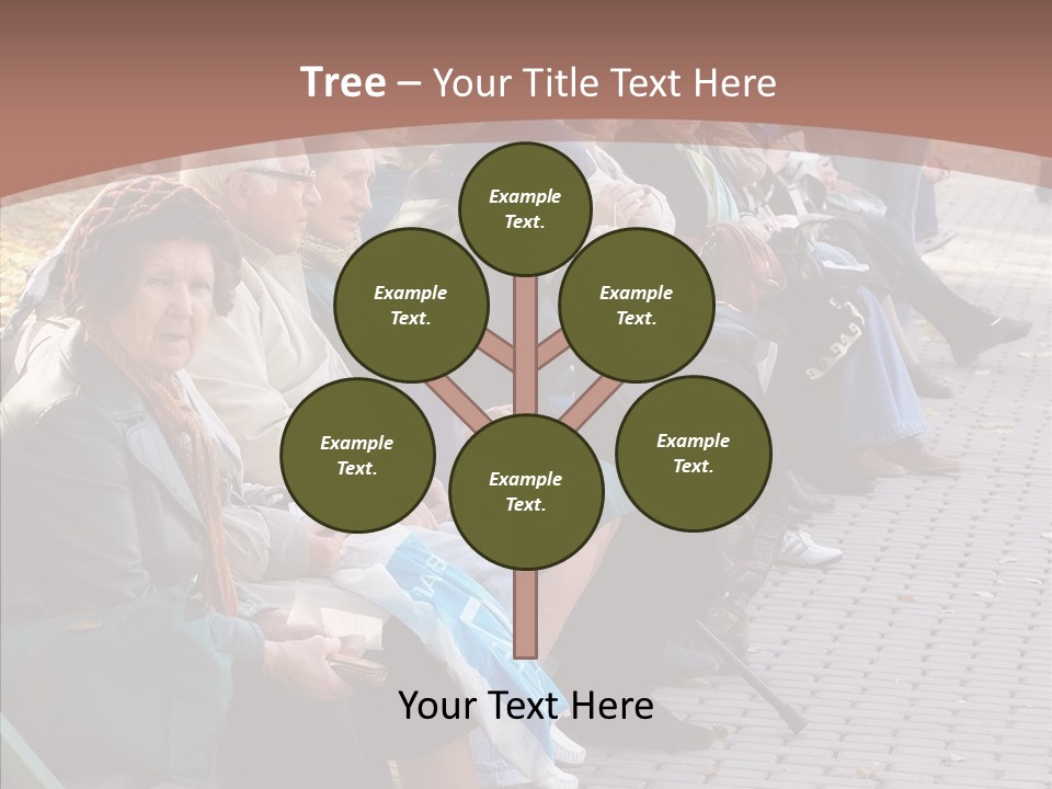 Mature Tranquility Lady PowerPoint Template