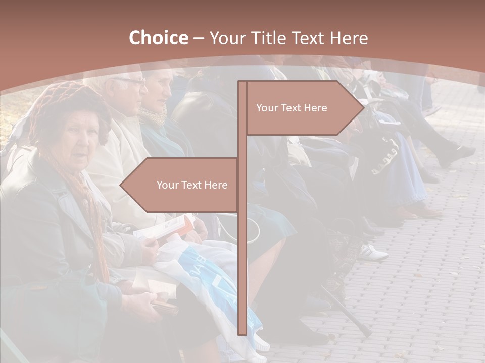 Mature Tranquility Lady PowerPoint Template