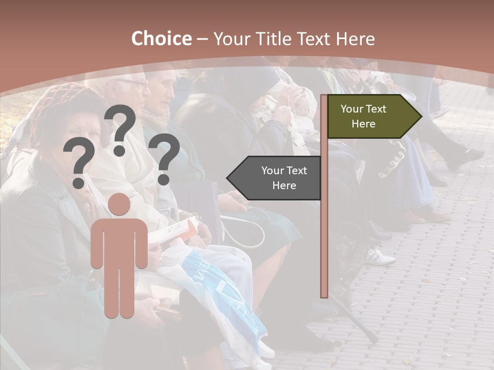 Mature Tranquility Lady PowerPoint Template