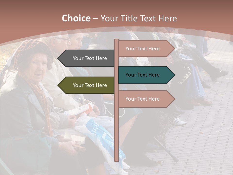 Mature Tranquility Lady PowerPoint Template