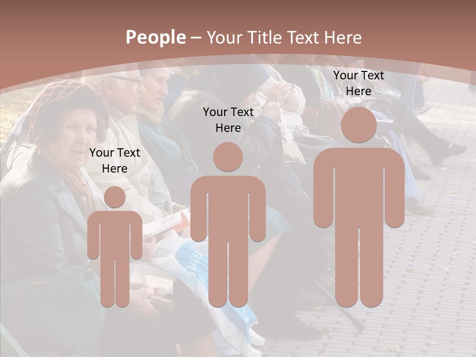 Mature Tranquility Lady PowerPoint Template