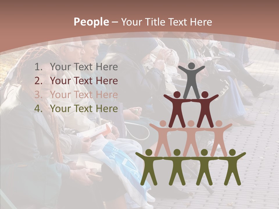 Mature Tranquility Lady PowerPoint Template