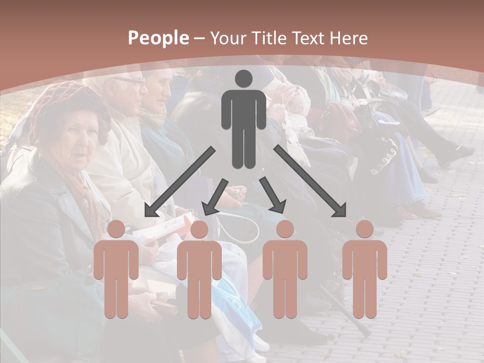 Mature Tranquility Lady PowerPoint Template