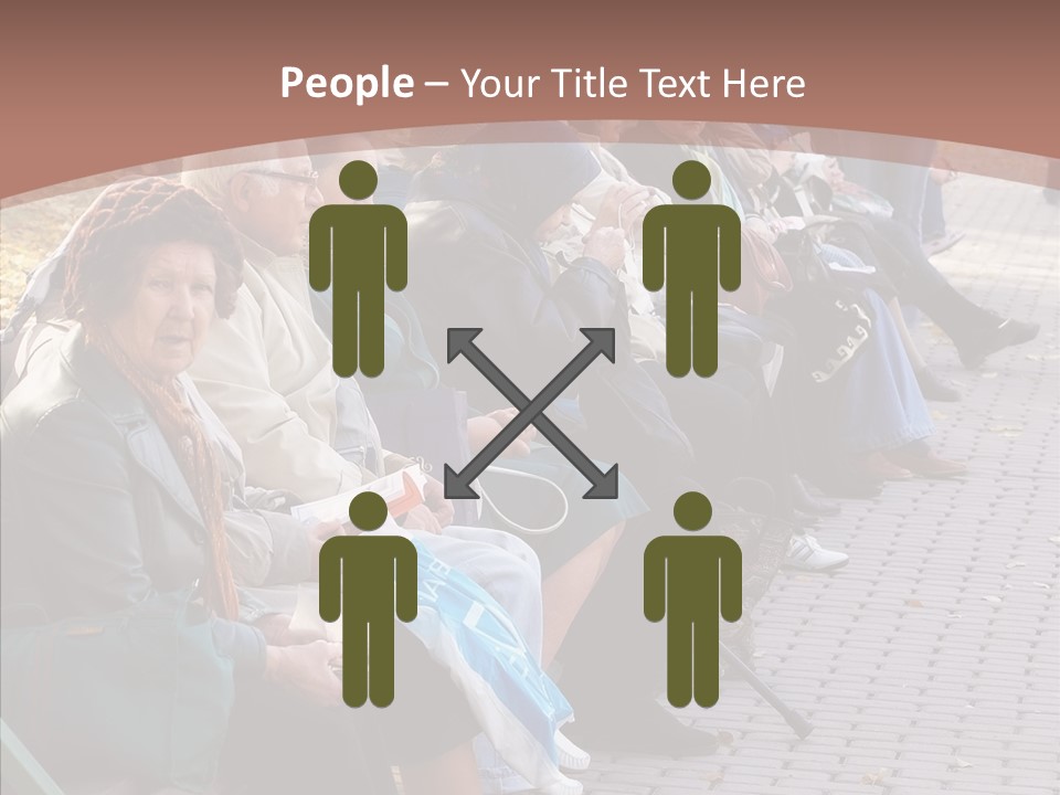 Mature Tranquility Lady PowerPoint Template