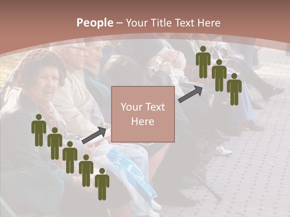 Mature Tranquility Lady PowerPoint Template